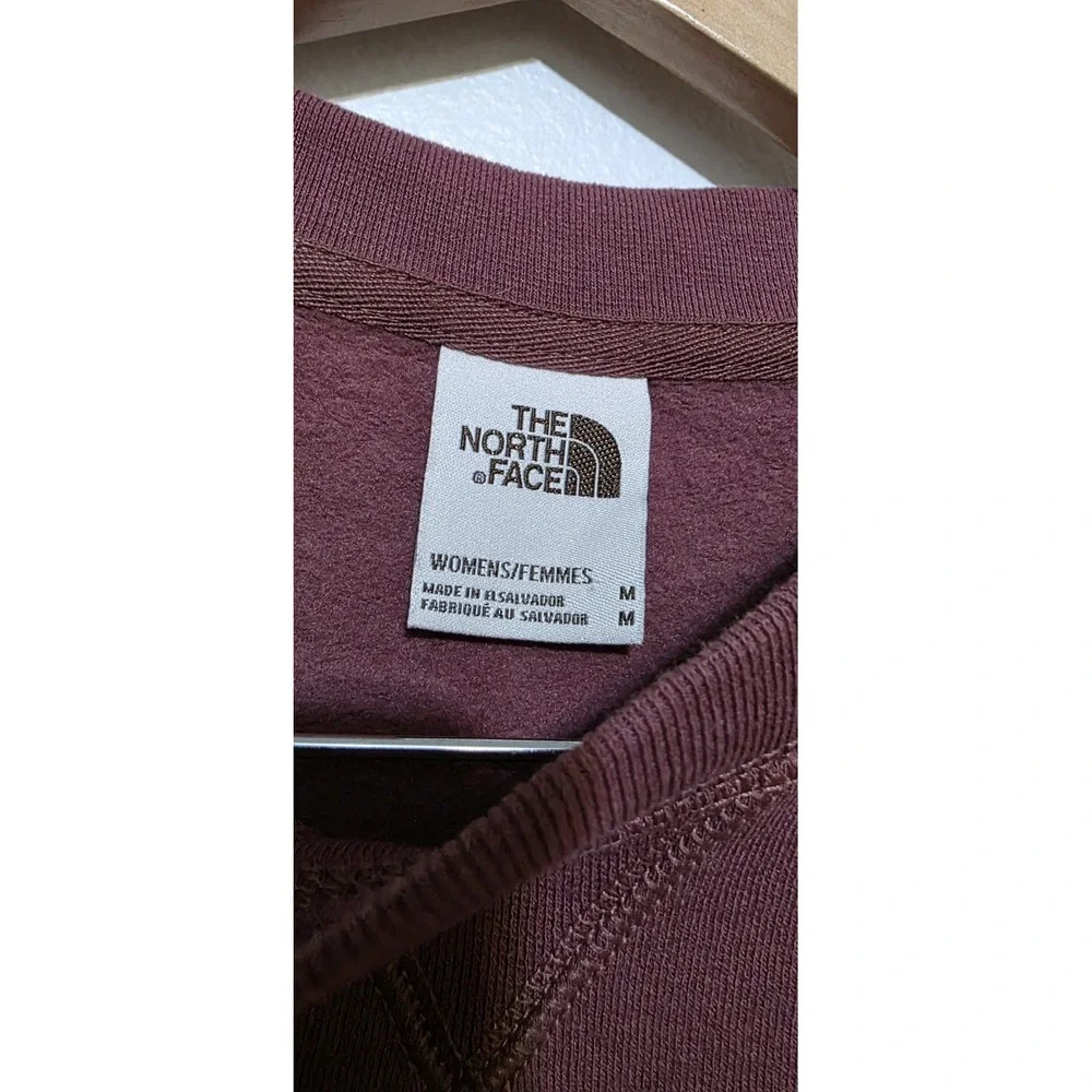 The North‎ Face Heritage Patch Crew Neck Sweatshirt M Woman Mauve Pink Pullover
